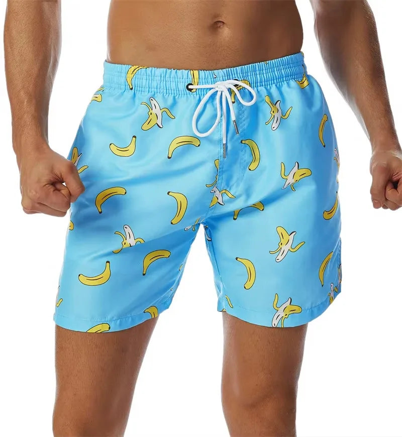 3D Anime Board Shorts - Quick-Dry Unisex Beach & Swimming Shorts for Men and Women