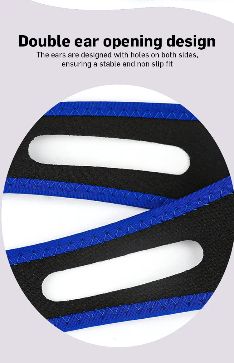 Anti-Snore Chin Strap – Sleep Apnea Belt & Chin Support for Men and Women, Snoring Relief Sleep Aid Tool