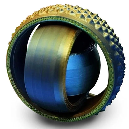 3D Printed Rotating O-Shaped Fidget Ball – Universal Gyroscope Toy for Anxiety Relief & Stress Decompression