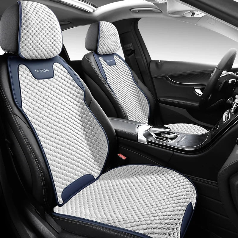 Ice Silk Car Seat Cushion - Breathable Ventilated Universal Front Seat Cover for All Seasons Comfort & Durability