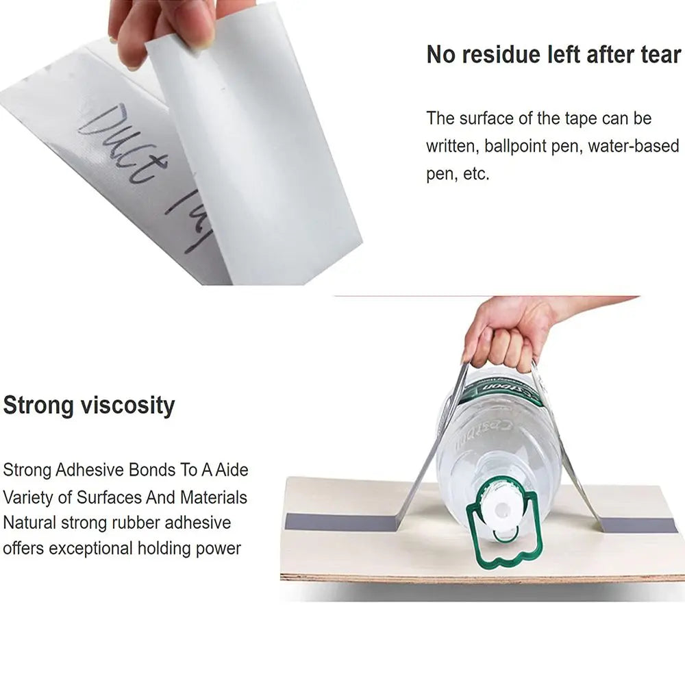 Super Sticky Cloth Duct Tape - Heavy Duty Industrial Adhesive Tape for Carpet Binding, Floor Repair, Waterproof Bundles