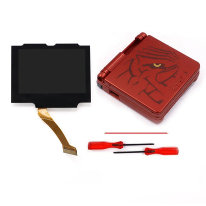 Laminated V5 IPS GBA SP Backlight LCD Replacement Mod Kit – Backlit Screen for Game Boy Advance SP, No Shell Cutting Needed