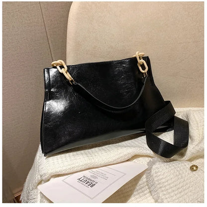 2024 New Women’s Handbag — Soft Synthetic Leather Shoulder Bag, Crossbody Large Capacity Fashion Underarm Bag