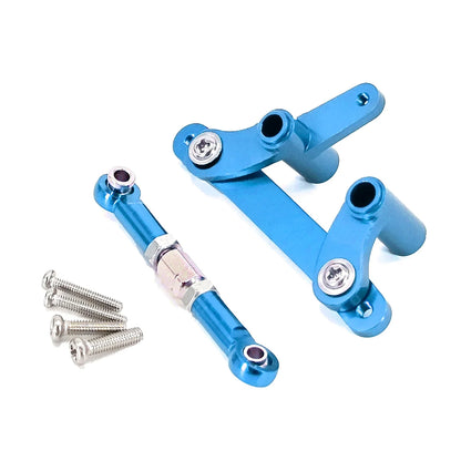 Upgraded Metal Suspension & Aluminum Parts Kit – Front & Rear Wheel Hubs, Bearings & Steering Rod for SCY16101/16102Pro/16104/SG116/Q130 RC Cars