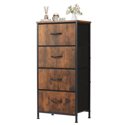 4-Layer Fabric Living Room Cabinets – Steel Frame Wardrobe Closet for Clothes Storage