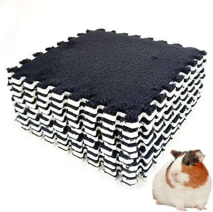 4/10PCS Waterproof Cage Liners – Anti-Slip Absorbent Bedding Mats for Rabbits, Guinea Pigs & Small Pets
