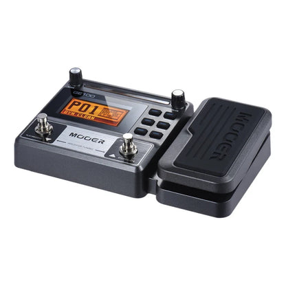 MOOER GE100 Guitar Multi-Effects Processor – Pedal with Loop, Tuner, Tap Tempo, Rhythm, Scale & Chord Lessons