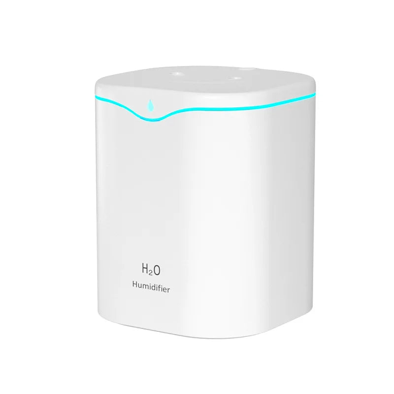 2000ML USB Air Humidifier with Double Spray Ports – Essential Oil Aromatherapy Cool Mist Maker for Home & Office