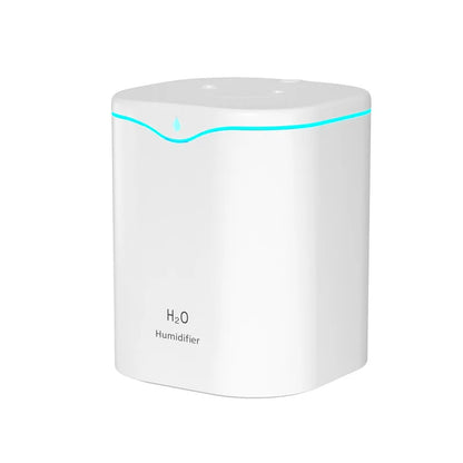 2000ML USB Air Humidifier with Double Spray Ports – Essential Oil Aromatherapy Cool Mist Maker for Home & Office