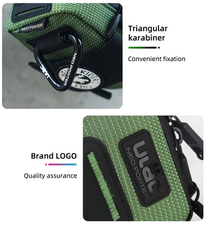 ULAC 0.5L Waterproof Bicycle Saddle Bag — Mini Shockproof MTB Seatpost Rear Pack Tail Pouch
