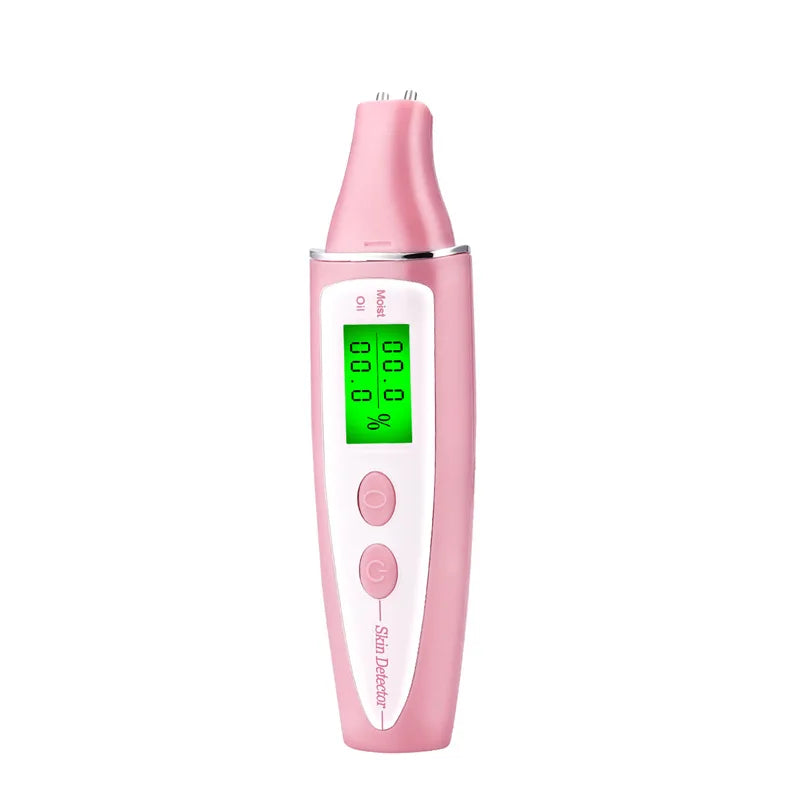LCD Digital Skin Analyzer with Bio-Technology Sensor - Precise Oil & Moisture Tester for Skin Care Spa Monitoring
