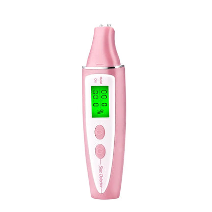 LCD Digital Skin Analyzer with Bio-Technology Sensor - Precise Oil & Moisture Tester for Skin Care Spa Monitoring