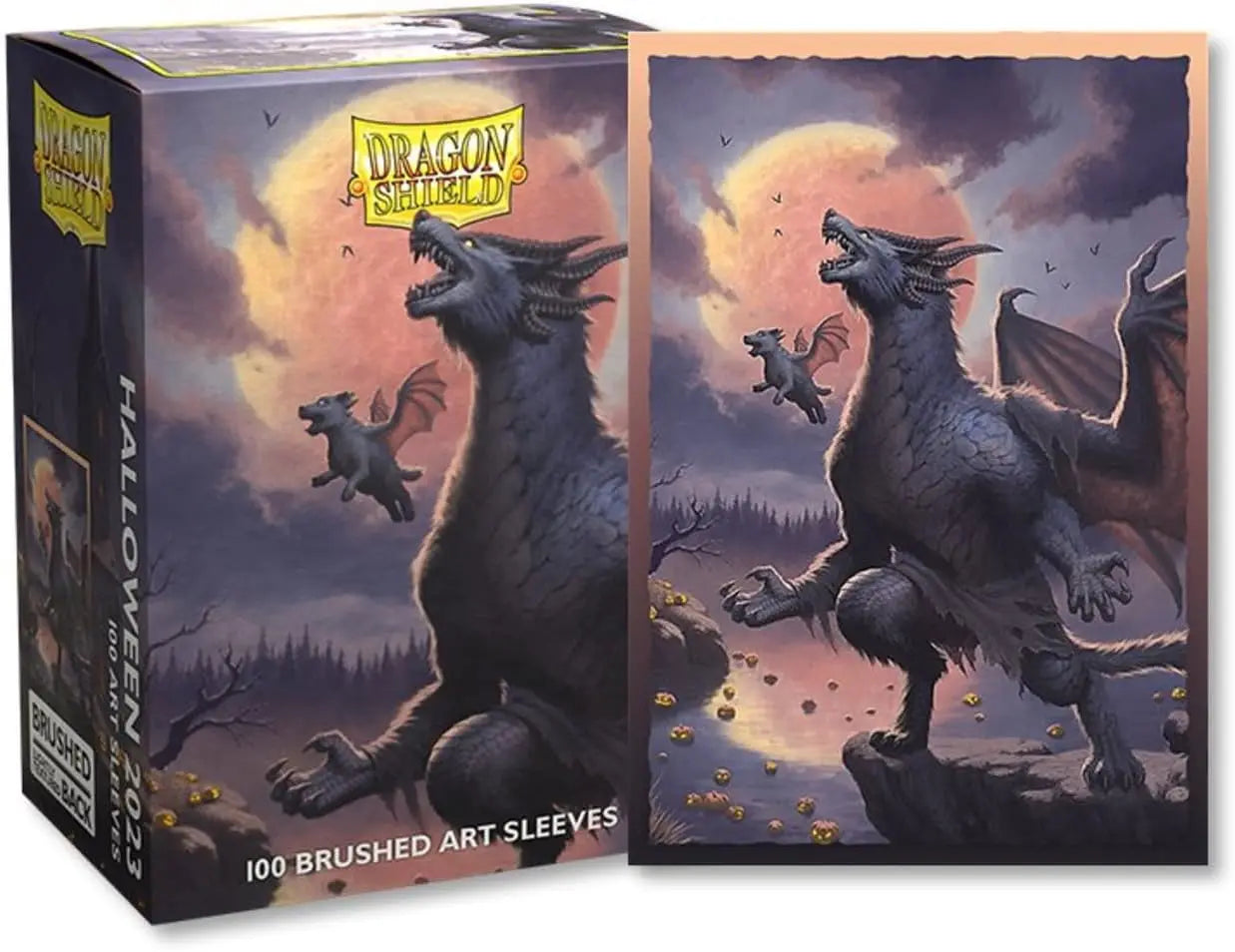 100pcs Dragon Shield Brushed Art Card Sleeves – 66x91mm Tournament Protector for PKM & PTCG Cards
