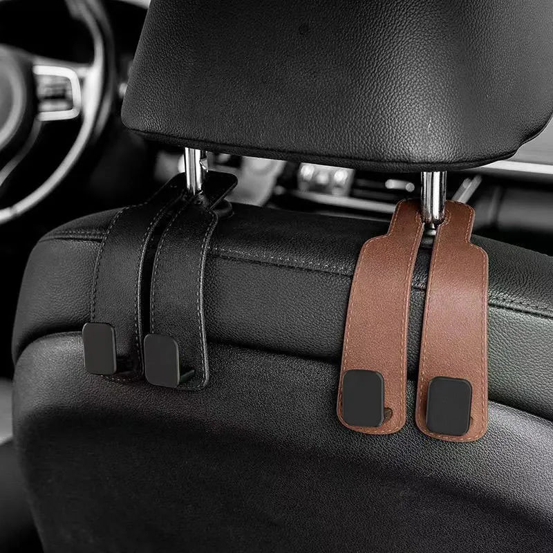 Car Headrest Hooks Hanger – Seat Back Bag Organizer Clips Auto Storage Fastener Hooks