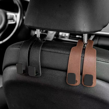 Car Headrest Hooks Hanger – Seat Back Bag Organizer Clips Auto Storage Fastener Hooks
