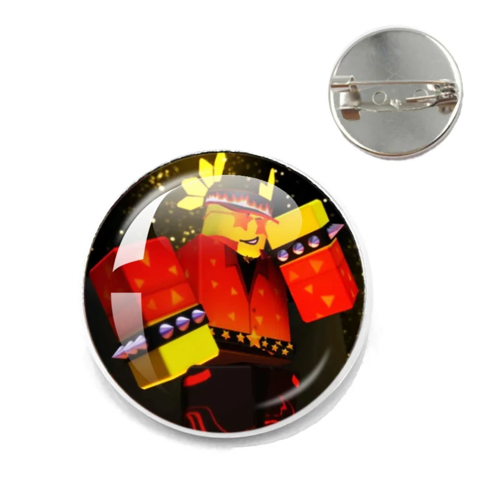 Pizza Character Elliot Game Forsaken Pin Brooch – Funny Meme Backpack Accessory for Friends & Fans Gifts