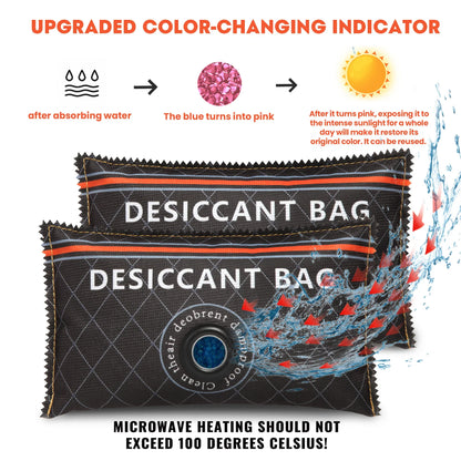 Car & Home Dehumidifier Bag – Reusable Silica Gel Moisture Absorber for Wardrobe, Shoes, Cabinets