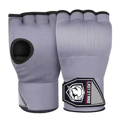 MMA Half Finger Gel Boxing Gloves with Long Wrist Strap - Muay Thai & Sanda Training Inner Hand Wrap Accessory