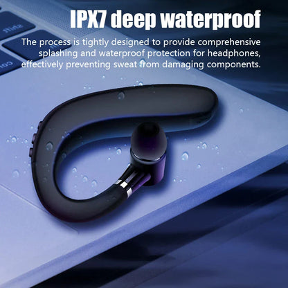 S109 Single-Ear Wireless Bluetooth Headset – HIFI Noise Cancelling Headphones for Business, Driving & Sports