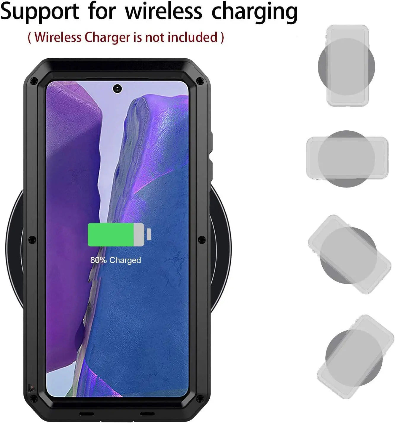 Heavy Duty Metal Doom Armor Case for Galaxy S25/S24/S23/S22/S21/S20 Ultra/S10 Plus/Note 20/10 – Shockproof Dust Protection