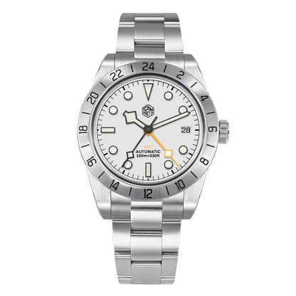 San Martin 39mm NH34 BB GMT Automatic Mechanical Sport Watch — Sapphire Luminous Waterproof 100m for Men Relogio SN0054