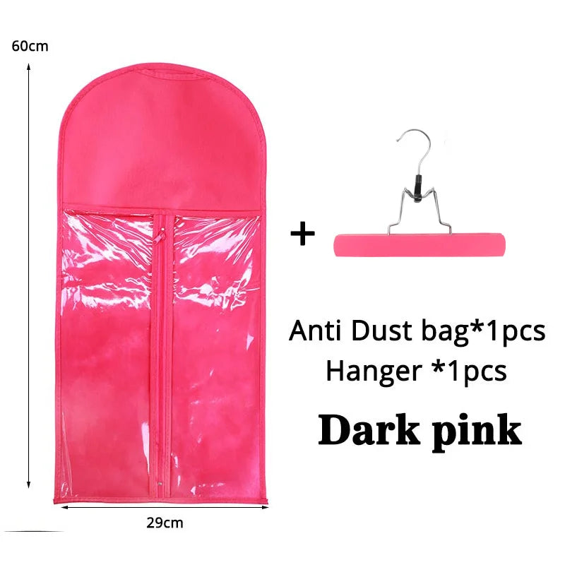 Wig Storage Bag with Hanger - Dustproof Protective Organizer Case for Hair Extensions & Wigs