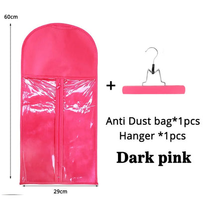 Wig Storage Bag with Hanger - Dustproof Protective Organizer Case for Hair Extensions & Wigs