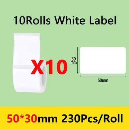 Niimbot B21/B1/B203 Mini Bluetooth Thermal Printer – Waterproof Oil-Resistant Label Maker with Adhesive Sticker Paper for Office Use