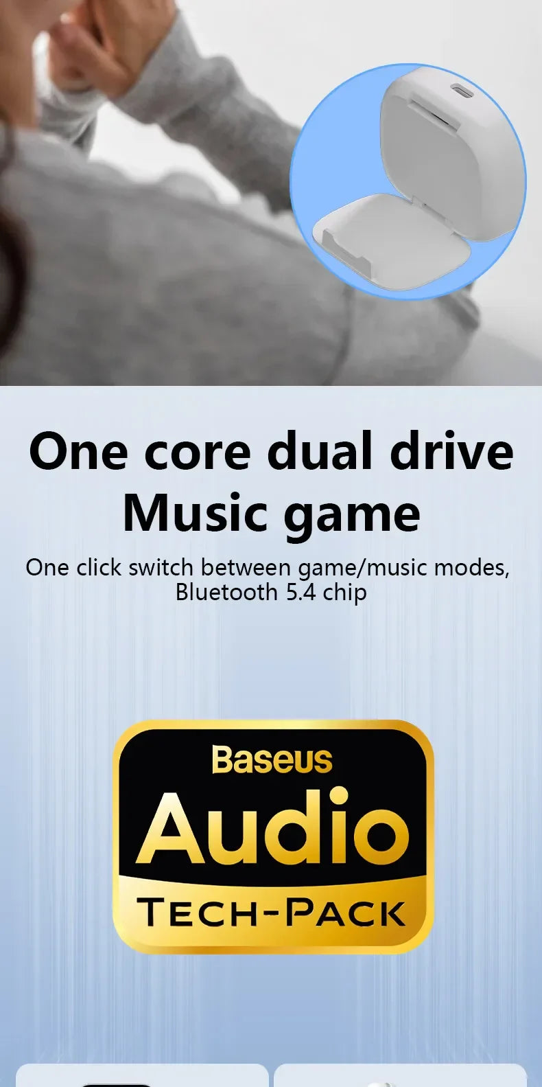 Xiaomi Wireless Bluetooth Earphones – In-Ear Noise-Reducing, Waterproof Sports Headphones for Android, iOS & PC with Long Battery Life
