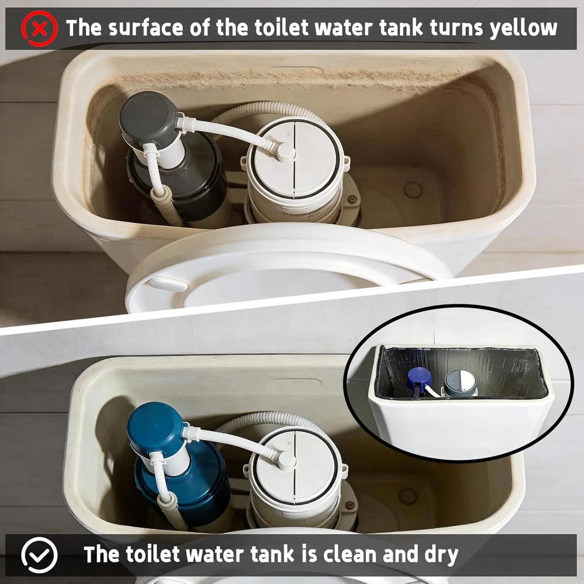 Toilet Tank Liner Waterproof Blanket - Self-Adhesive Anti-Freeze Bathroom Insulation Kit 100x40cm