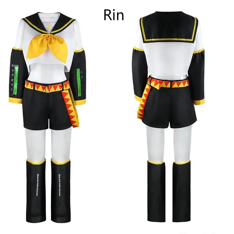Anime Rin & Len Cosplay Costume — Kagamine JK Uniform for Halloween, Comic Con & Cosplay Outfits