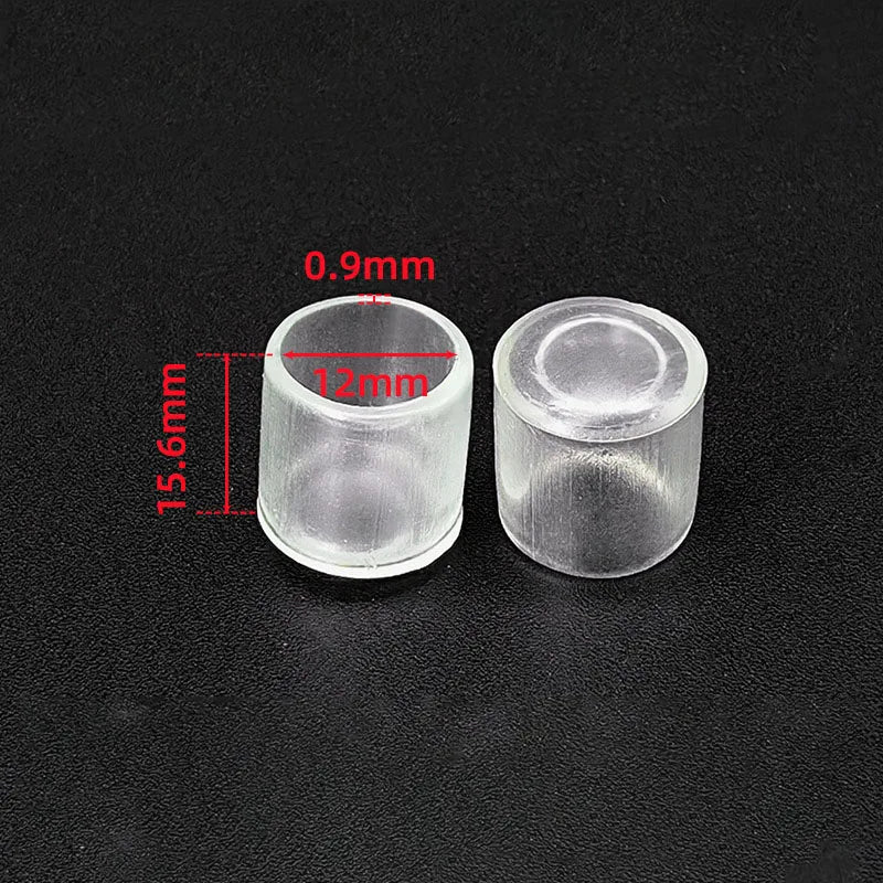Transparent Silicone Furniture Leg Protectors - Round Chair & Table Foot Covers for Scratch Prevention