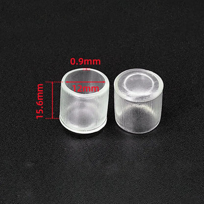 Transparent Silicone Furniture Leg Protectors - Round Chair & Table Foot Covers for Scratch Prevention