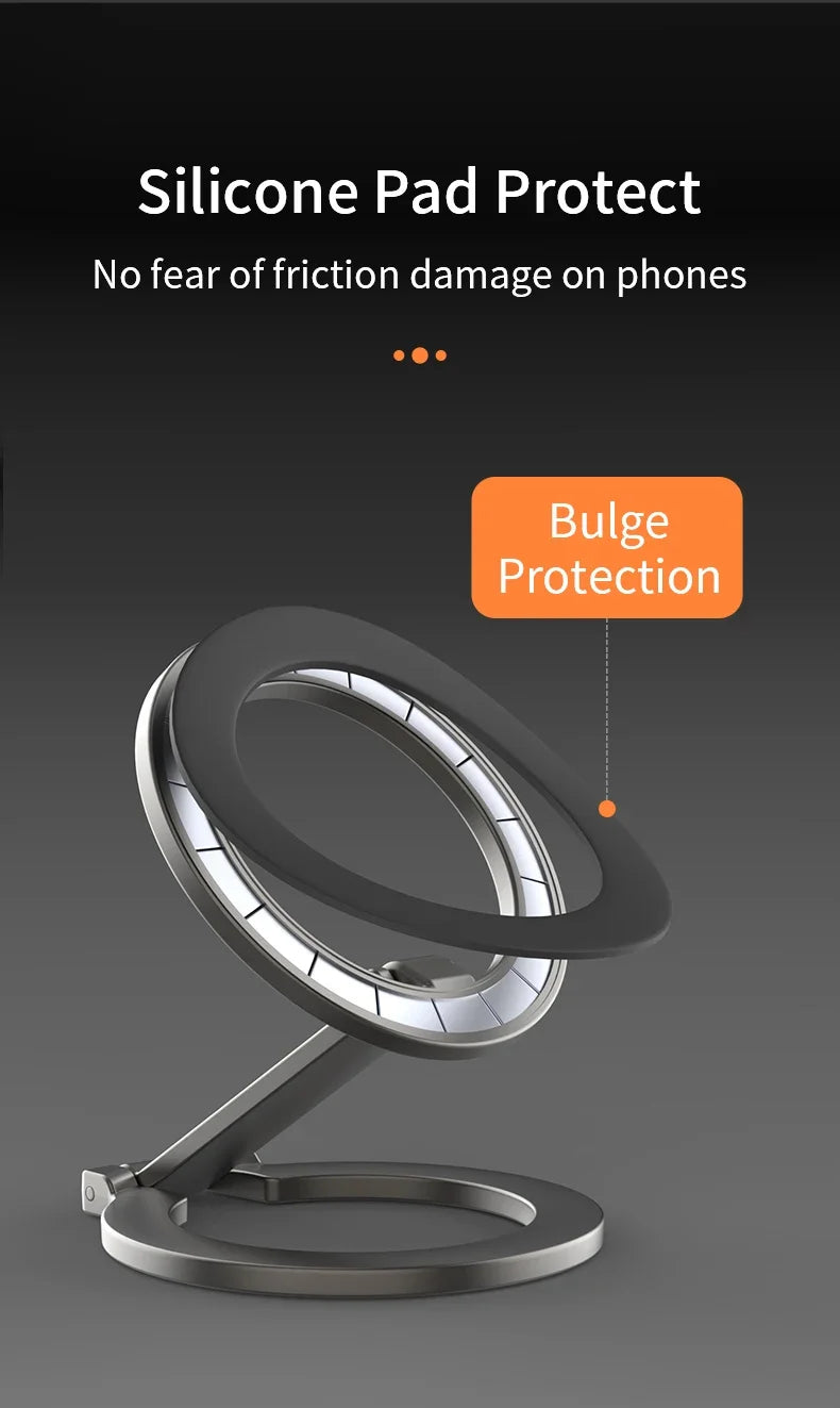 Double-Sided Magnetic Phone Ring Holder – MagSafe Kickstand, Magnet Grip for iPhone 16/15/14, Huawei & Xiaomi