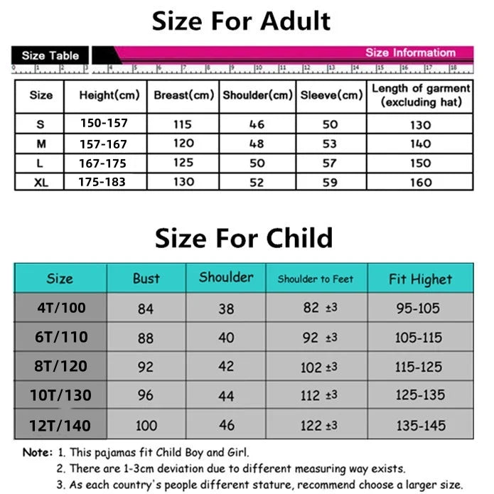 Unisex Tinky Winky Dipsy Po Lala Onesie - Soft Long Sleeve Pajamas & Cosplay Homewear