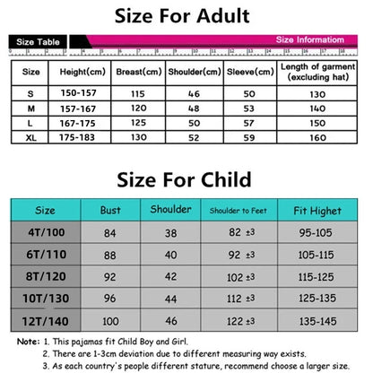 Unisex Tinky Winky Dipsy Po Lala Onesie - Soft Long Sleeve Pajamas & Cosplay Homewear