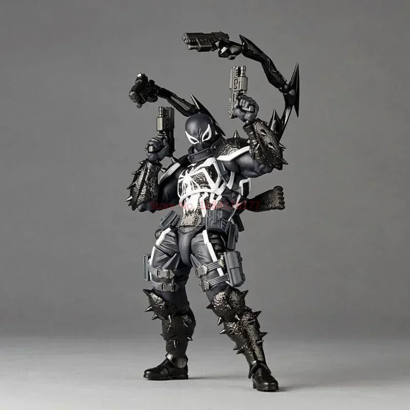 New Venom Revoltech Amazing Yamaguchi Figure – Agent Venom Anime Model, Eugene Thompson Collectible Toy, Gift Edition