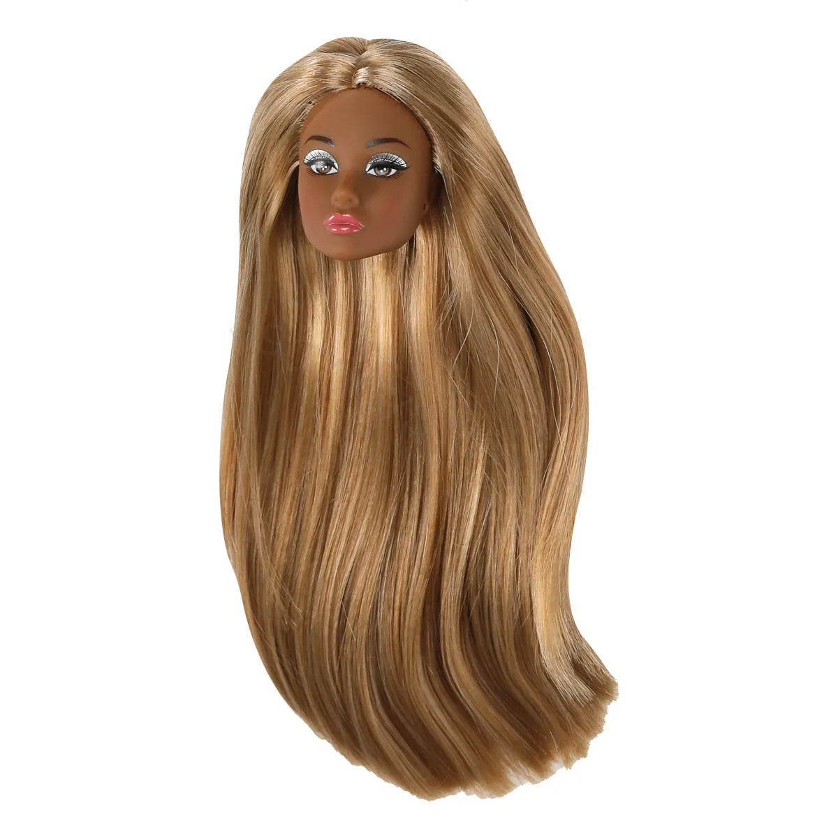 1/6 Supermodel Doll Head Accessories – European & American Makeup Heads for 30cm Dolls in White, Normal & Chocolate Skin