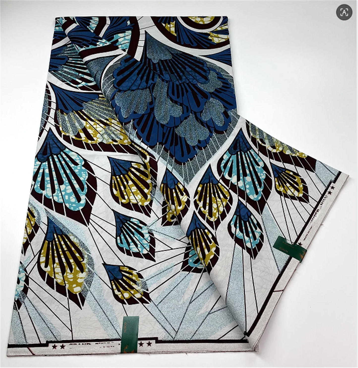 Original African Wax Print Fabric - 6 Yards 100% Cotton Nigerian Ankara Sewing Material