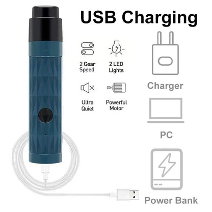 New Electric Dog Nail Clippers - Pet Claws Cutter Grinders with LED Light, Cat Paws Nail Grooming Trimmer Cleaning Supplies