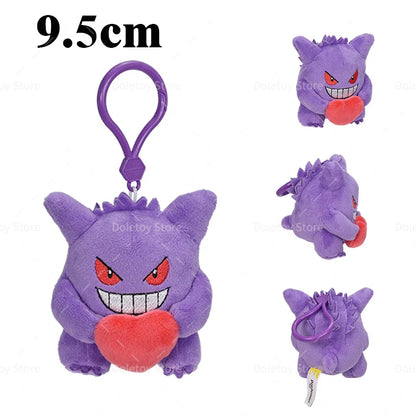 Original Pokémon Plush Keychain – Pikachu, Eevee, Charmander, Squirtle, Mew, Snorlax, Jigglypuff Cute Cartoon Doll Toy Gift for Kids