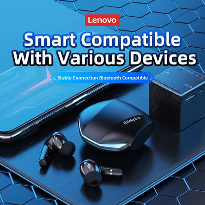5PCS Original Lenovo GM2 Pro TWS Wireless Earphones – Bluetooth 5.3 HD Earbuds with Mic, Touch Control Sports Headphones