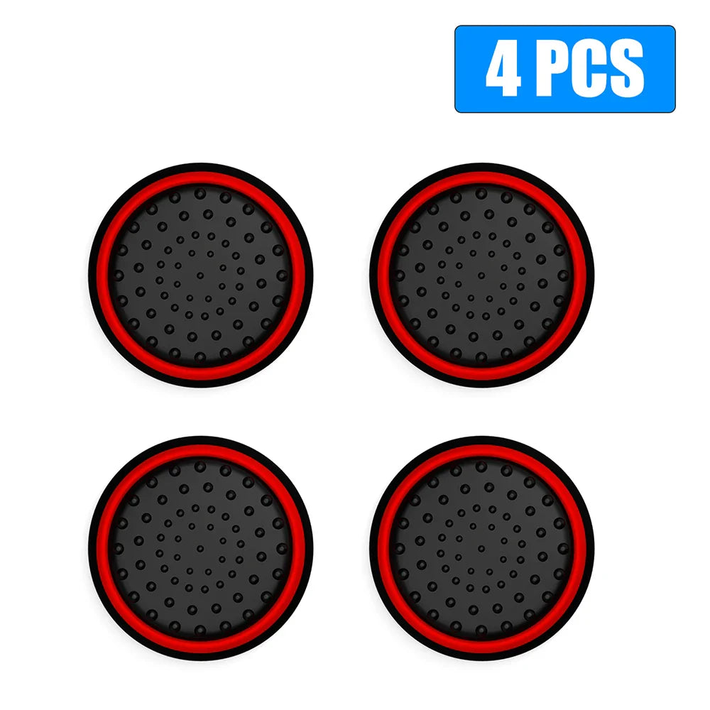 4pcs Luminous Analog Thumb Stick Grip Caps — Controller Covers for PS5, PS4, Xbox 360, Xbox One, Series X & Switch Pro