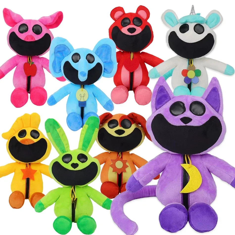 Hopscotch CatNap & BearHug Plush Toys — Kawaii Stuffed Dolls, Noel Decoration, Christmas Gift for Kids