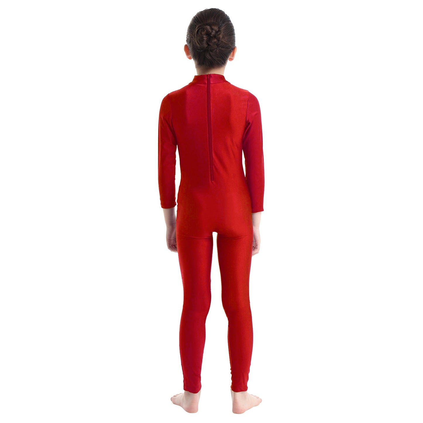 Kids Girls Full Body Gymnastics Bodysuit, Ballet Dance Jersey Leotard, Jumpsuit Sports Unitard, Children Dancewear and Sportswear