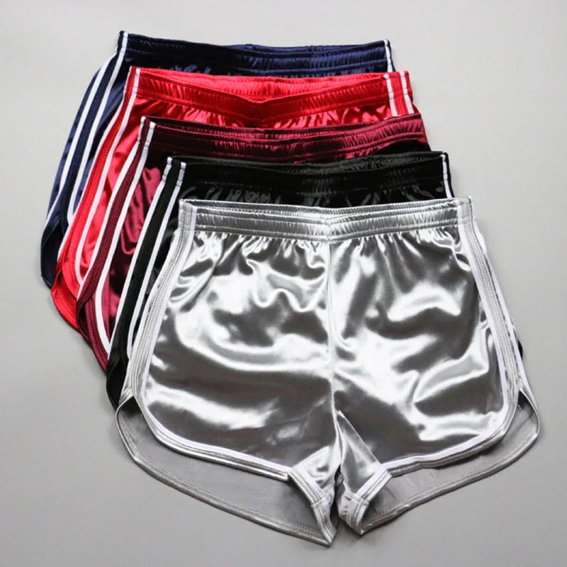 Women’s Summer Silk Slim Fit Beach Casual Shorts – New 2023 White Edge Hot Style Lightweight Summer Short Pants for Women