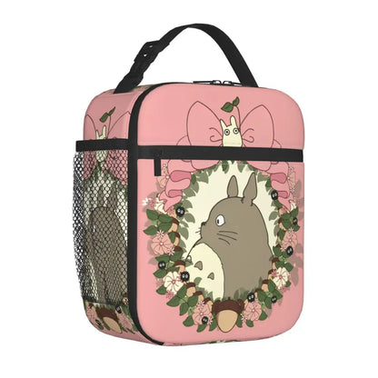 Totoro Miyazaki Anime Insulated Lunch Tote Bag – Portable Thermal Cooler for School & Office
