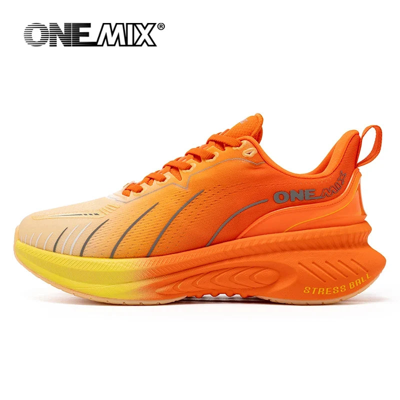 ONEMIX Cushioning Running Shoes - Heavy Runner Support Non Slip Athletic Sneakers for Men & Women Outdoor Sports