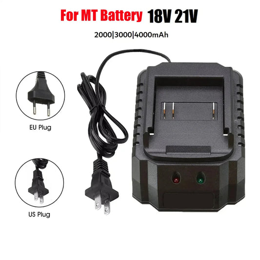 MT Battery Charger for 18V & 21V Electric Drill, Wrench, Angle Grinder – Universal Electric Tool Battery Charger