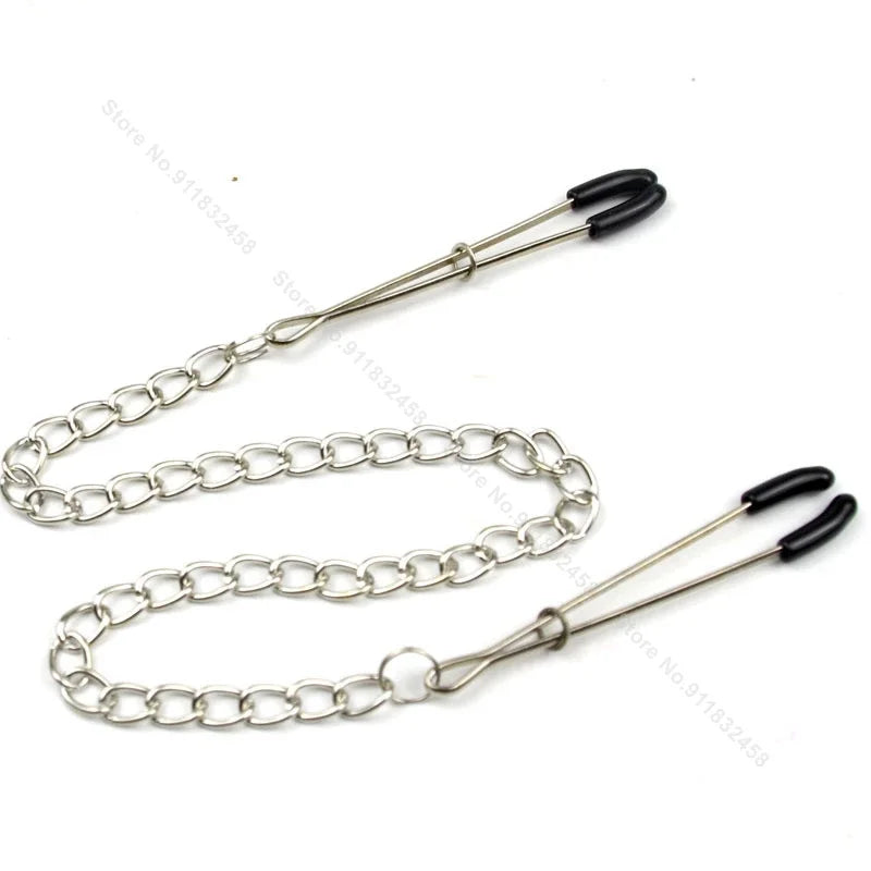 Stainless Steel Nipple Clip Accessories – Butterfly Style Metal Body Jewelry for Couples